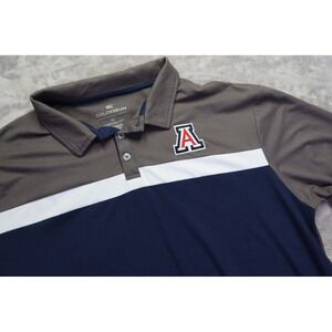 University‎ of Arizona Wildcats Gray/Blue Golf Polo Shirt Sz XL Tucson, AZ